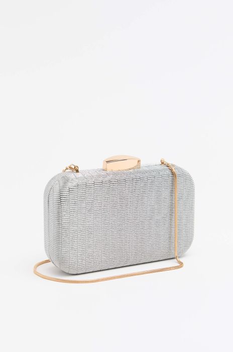 Srebrna torebka na złotym łańcuszku Solar Obraz 2