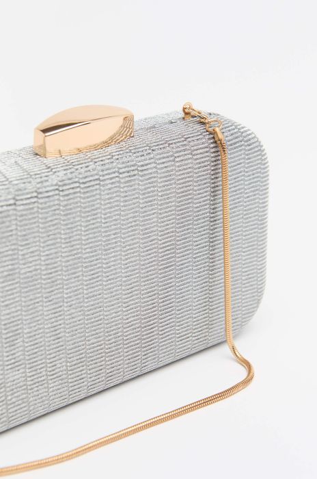 Srebrna torebka na złotym łańcuszku Solar Obraz 3