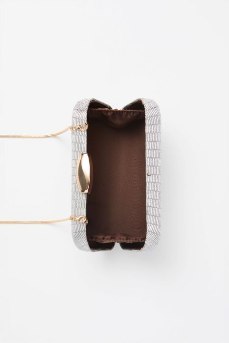 Srebrna torebka na złotym łańcuszku Solar Obraz 4