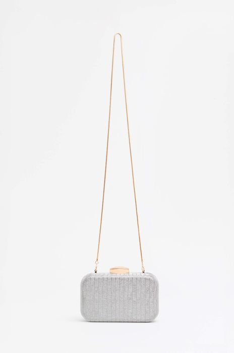 Srebrna torebka na złotym łańcuszku Solar Obraz 1