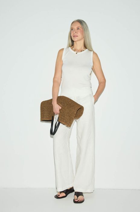 Dzianinowy top z ozdobnym ściegiem Solar Obraz 2