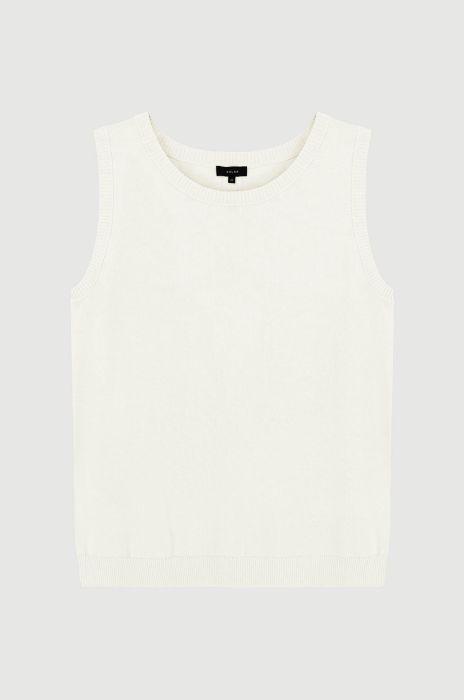 Dzianinowy top z ozdobnym ściegiem Solar Obraz 4