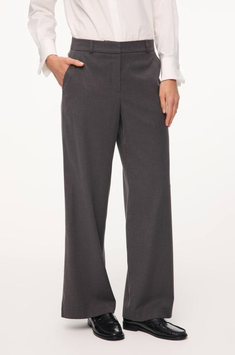 Grafitowe spodnie z wełną Solar Obraz 2