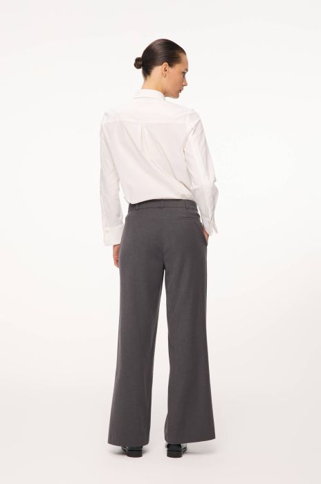 Grafitowe spodnie z wełną Solar Obraz 4