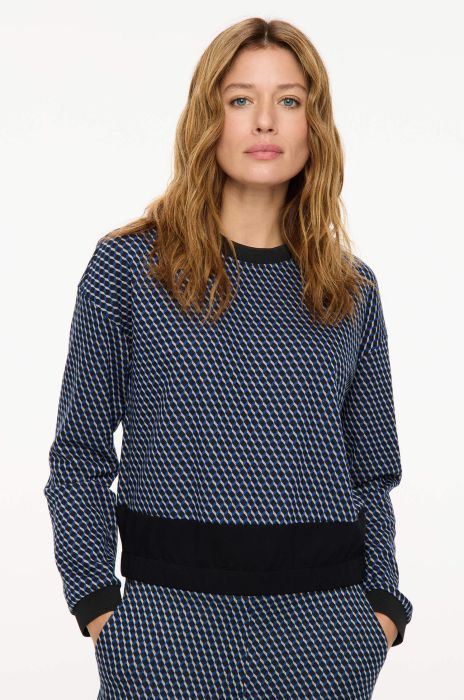 Bluza w drobną kratę Solar Obraz 2
