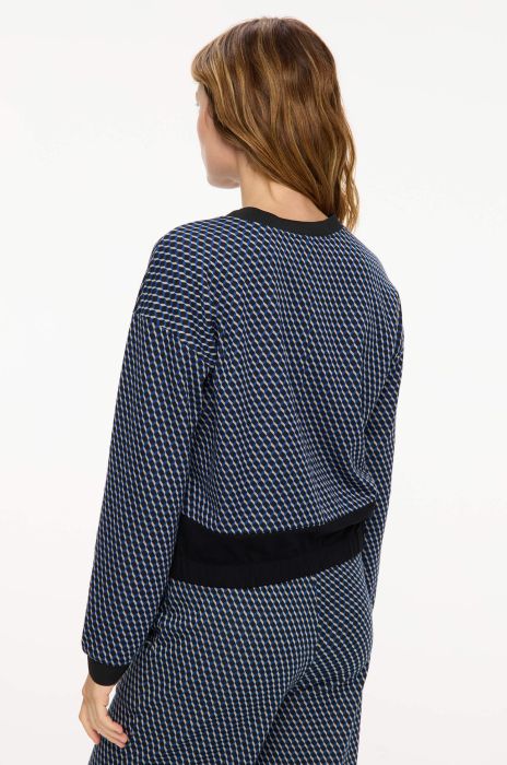 Bluza w drobną kratę Solar Obraz 4