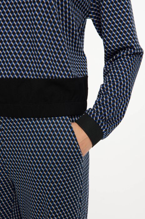 Bluza w drobną kratę Solar Obraz 5