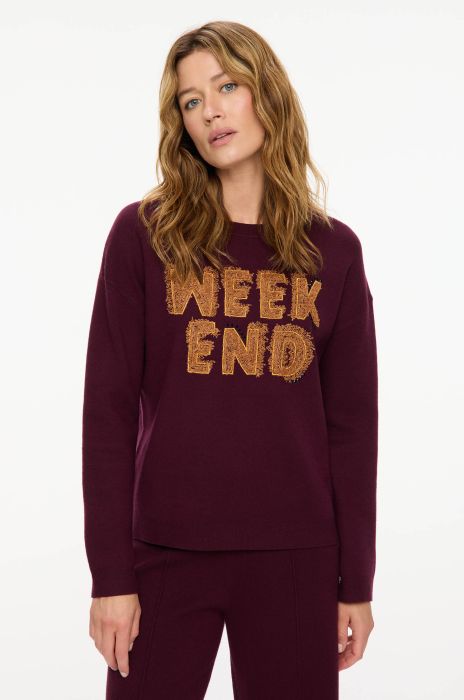 Dzianinowa bluza weekend z autorską aplikacją Solar Obraz 2