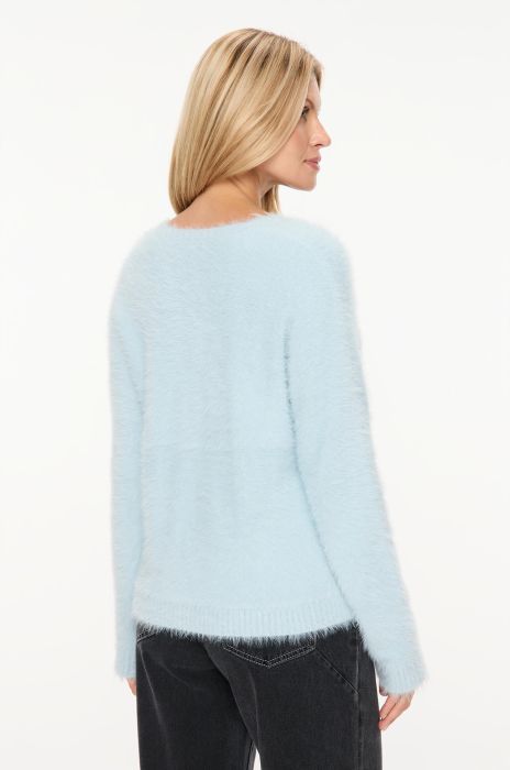 Sweter z dekoltem w v Solar Obraz 4
