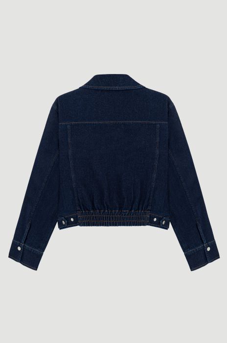 Kurtka z ciemnego jeansu Solar Obraz 4