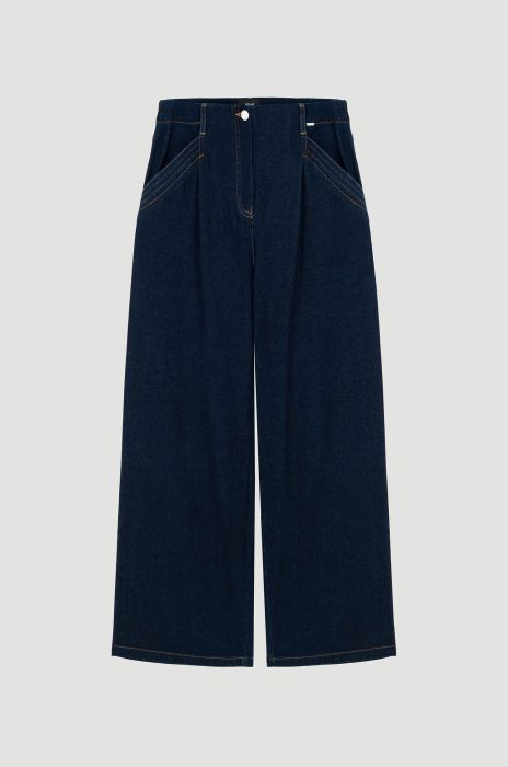 Kuloty z ciemnego jeansu Solar Obraz 3