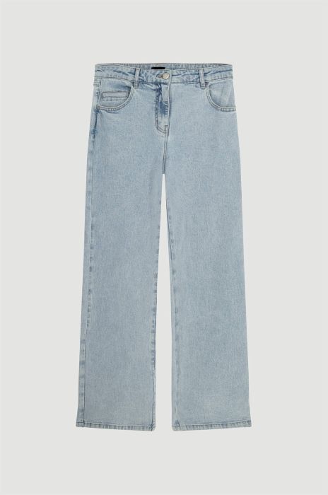 Klasyczne jeansy z prostą nogawką Solar Obraz 4