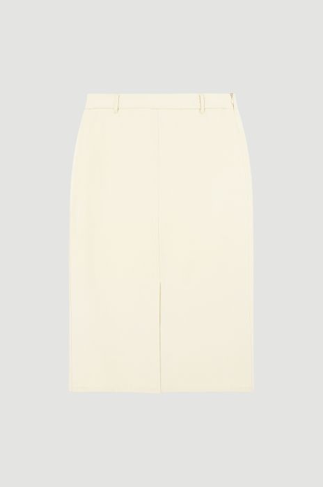 Spódnica z jeansu ecru Solar Obraz 4