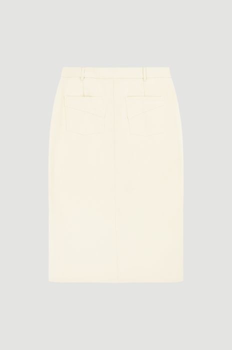 Spódnica z jeansu ecru Solar Obraz 5