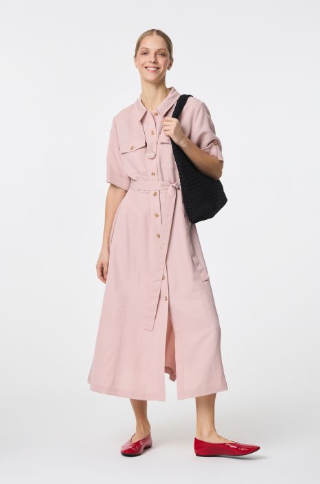 Sukienka koszulowa z krótkim rękawem Solar Obraz 3