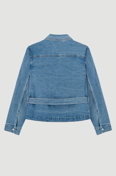 Jeansowa koszula z wiązaniem Solar Obraz 5