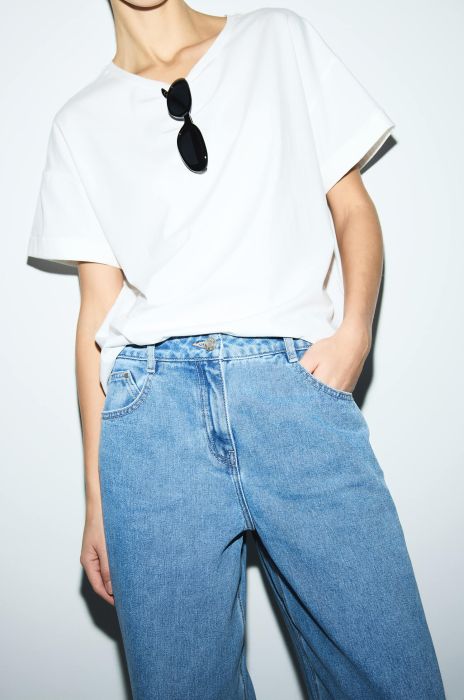 Spodnie jeansowe z rozszerzaną nogawką Solar Obraz 3