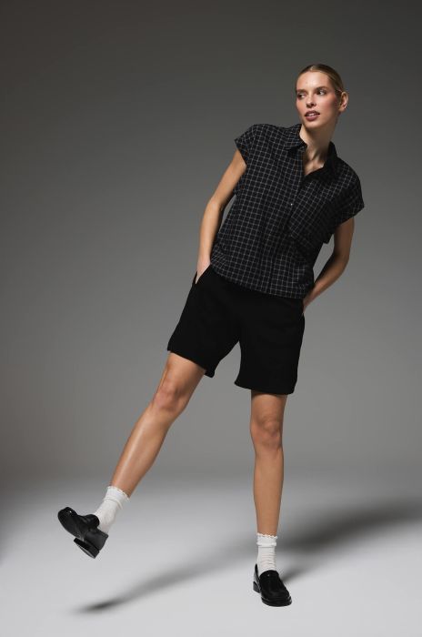 Bawełniana koszula w kratę Solar Obraz 2