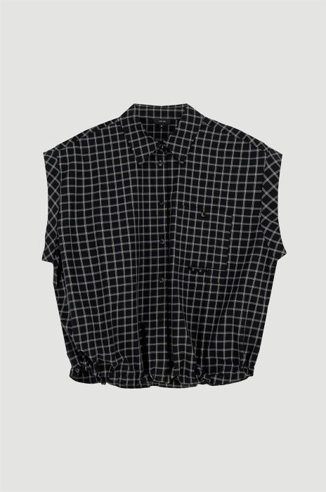 Bawełniana koszula w kratę Solar Obraz 4