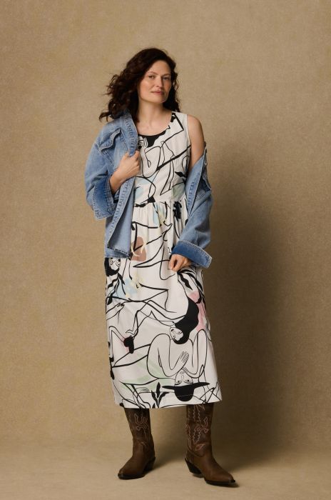 Bawełniana sukienka z printem wenus Solar Obraz 1