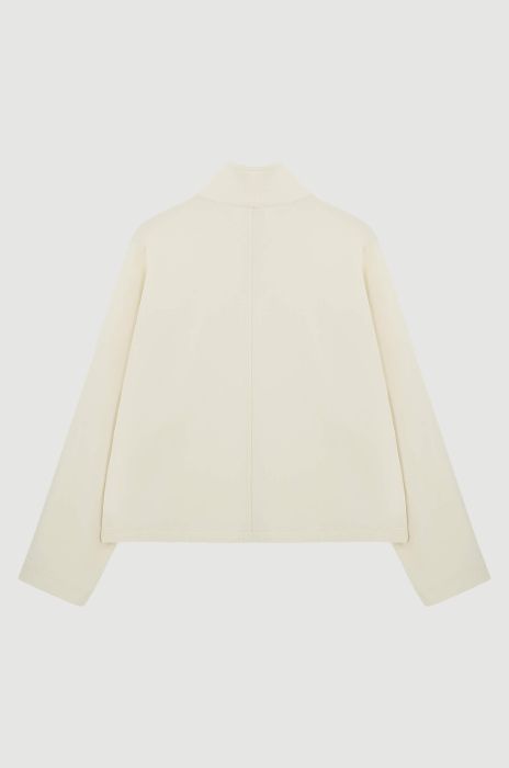 Bluza ecru ze stójką Solar Obraz 5