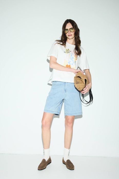 Bawełniana bluzka z kolorowym printem Solar Obraz 2