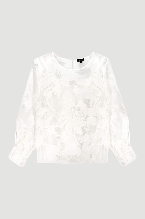 Ażurowa bluzka z wiskozą Solar Obraz 4