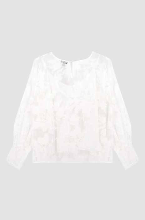 Ażurowa bluzka z wiskozą Solar Obraz 5