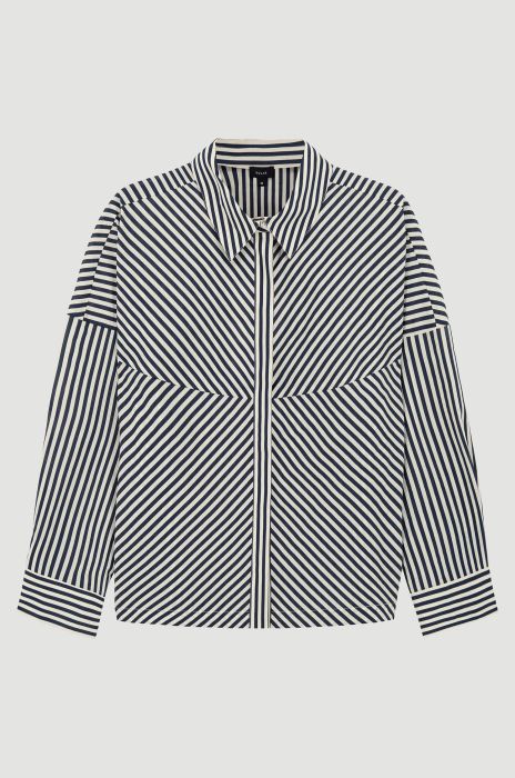 Bawełniana koszula w paski Solar Obraz 4