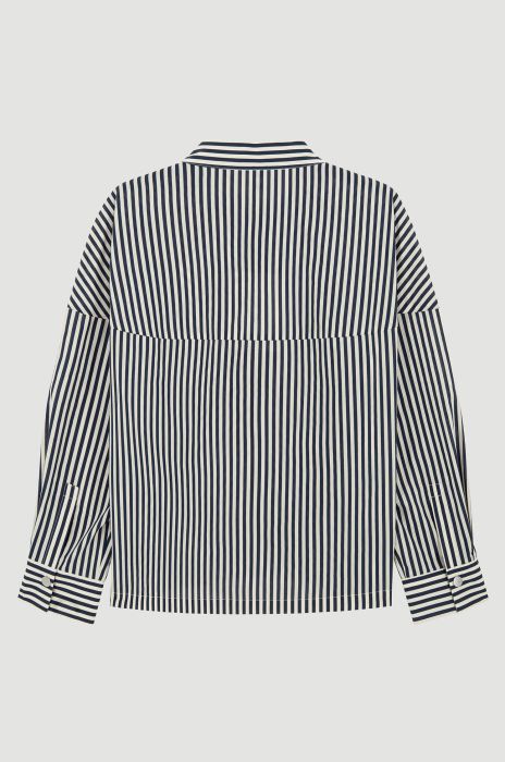 Bawełniana koszula w paski Solar Obraz 5