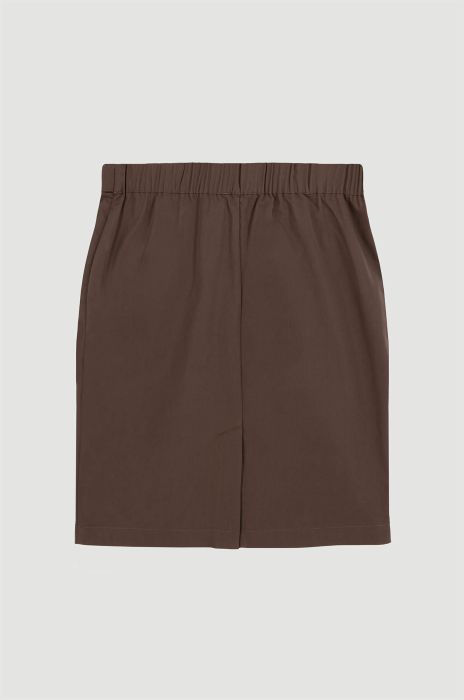 Brązowa spódnica z kieszeniami Solar Obraz 5