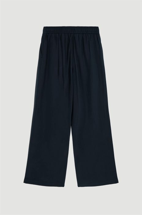 Spodnie wide leg z wiskozą Solar Obraz 5