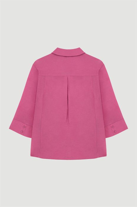 Koszula z wiskozą i rękawem 3/4 Solar Obraz 5