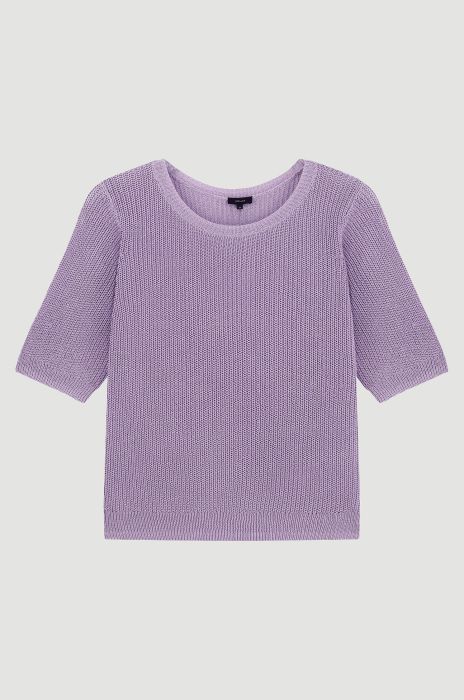 Dzianinowa bluzka z wiskozą Solar Obraz 5