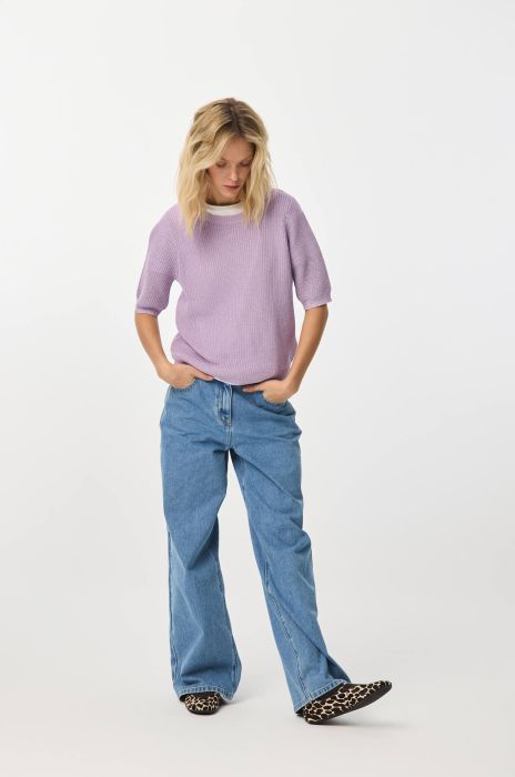 Dzianinowa bluzka z wiskozą Solar Obraz 1