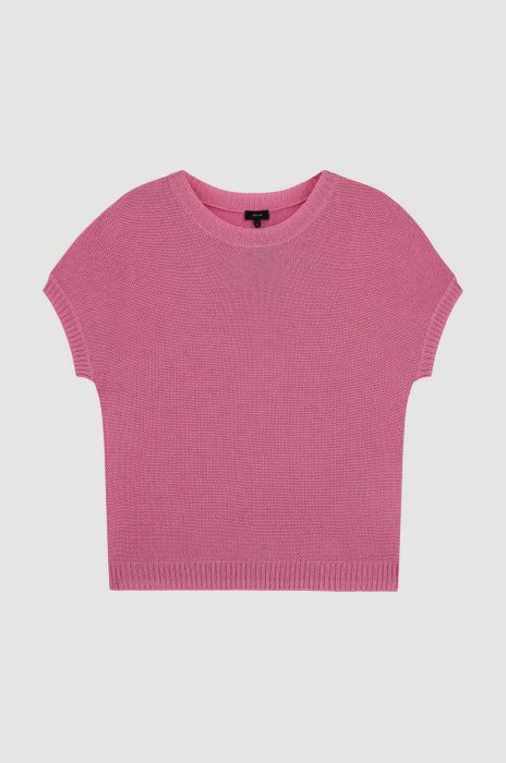 Bluzka dzianinowa z wiskozą Solar Obraz 4