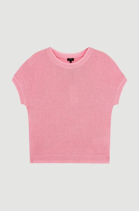 Bluzka dzianinowa z wiskozą Solar Obraz 4