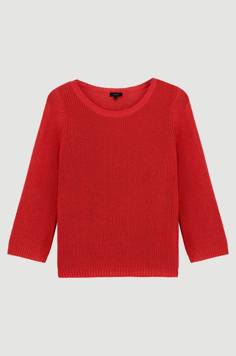 Dzianinowy sweter z wiskozą Solar Obraz 4