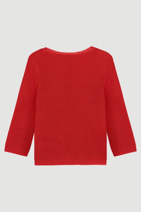 Dzianinowy sweter z wiskozą Solar Obraz 5