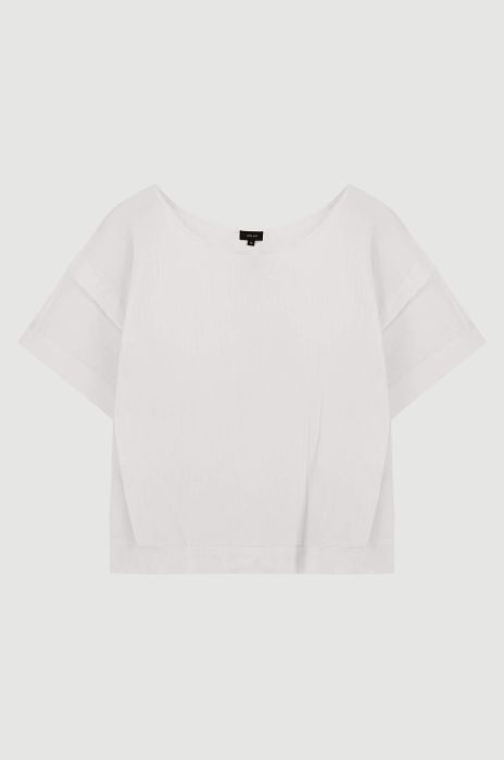 Bluzka z kreszowanego materiału Solar Obraz 3