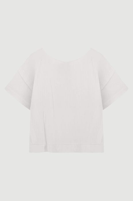 Bluzka z kreszowanego materiału Solar Obraz 4