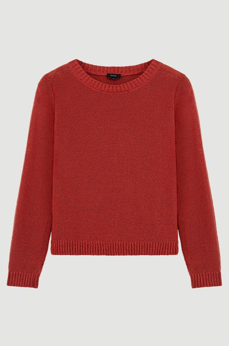 Dzianinowy sweter z dodatkiem bawełny Solar Obraz 4