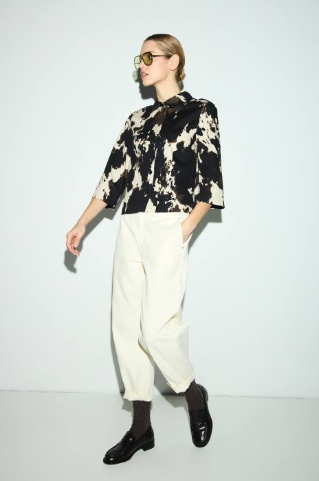 Bawełniana koszula ze zwierzęcym wzorem Solar Obraz 2