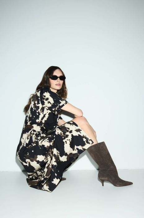 Sukienka midi ze zwierzęcym wzorem Solar Obraz 2