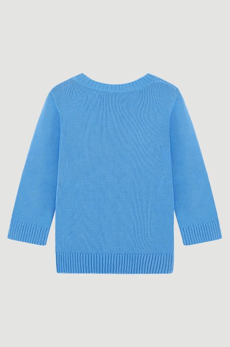 Bawełniany sweter z rękawem 3/4 Solar Obraz 5