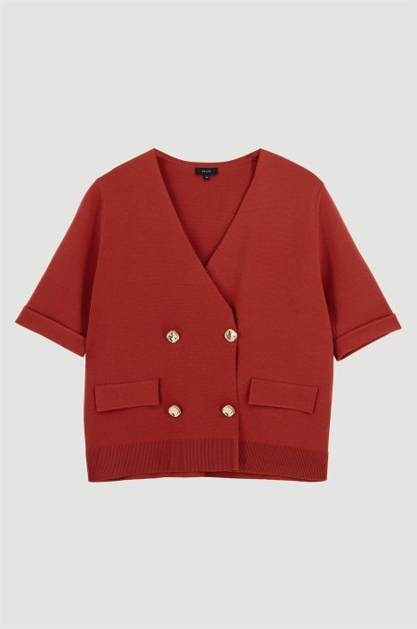 Bluzka z dwurzędowym zapięciem Solar Obraz 4