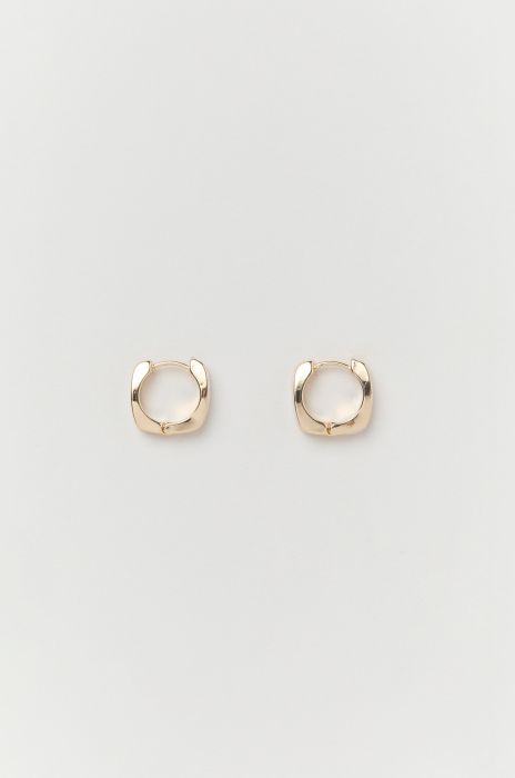 Kolczyki półkola z żywicy i mosiądzu Solar Obraz 2