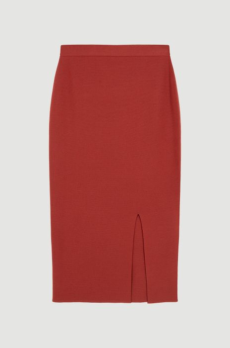 Dzianinowa spódnica z rozcięciem Solar Obraz 4