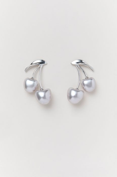 Srebrne kolczyki w kształcie wiśni Solar Obraz 2