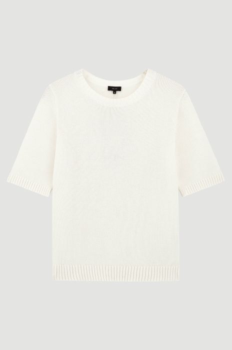 Bawełniana bluzka z dzianiny Solar Obraz 4